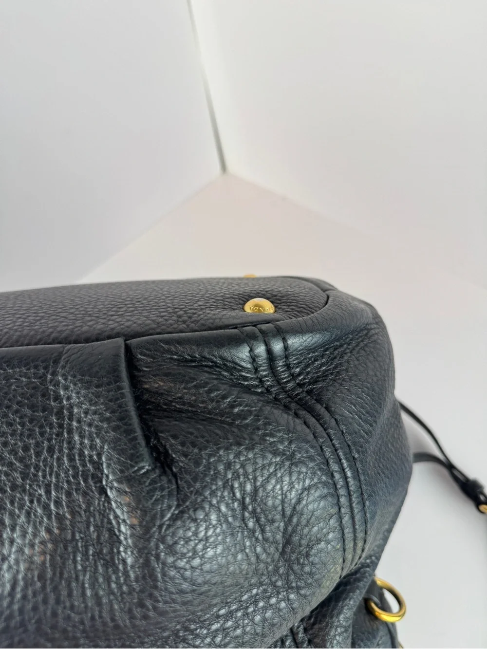 Prada Black Pebbled Leather Tote Bag - Picture 9 of 16